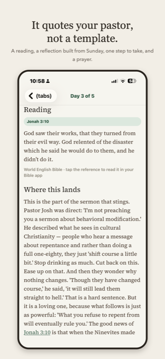 Take Root: one day of the devotional with its painting